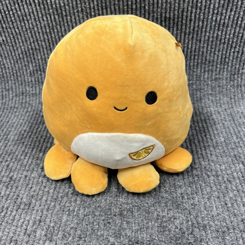 Squishmallows Jazwares Plush "Veronica Octopus"‎ Orange Slice Citrus 10" Stuffed